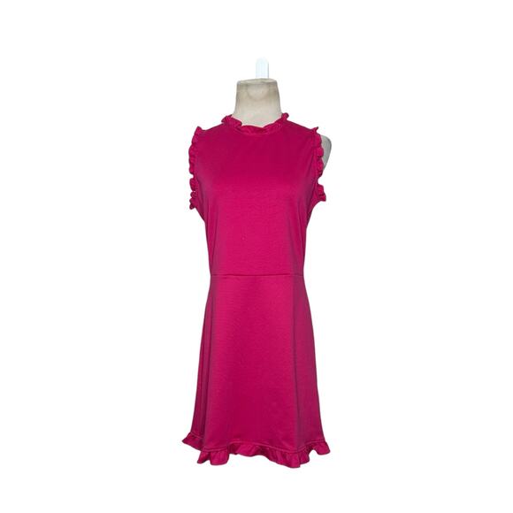 Amanda Uprichard fuchsia sleeveless sheath dress size Large - Picture 9 of 12